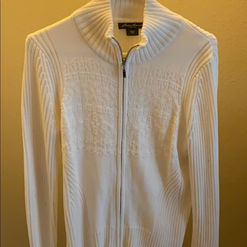 Winter white cardigan